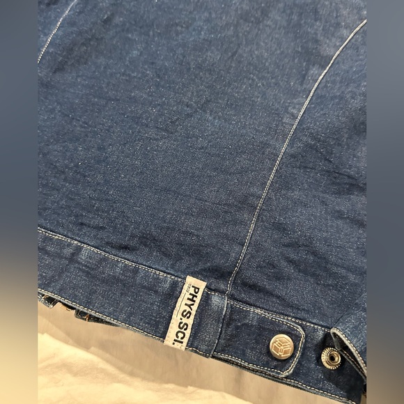 Physical Science Korea Jean Motorcycle Jacket Denim - Picture 8 of 10